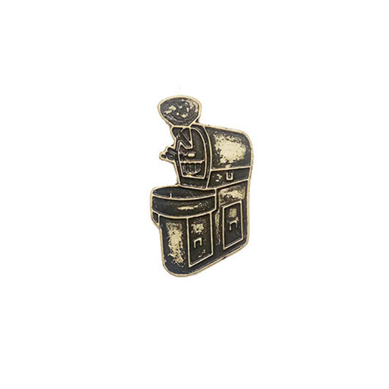 Coffee Brooch