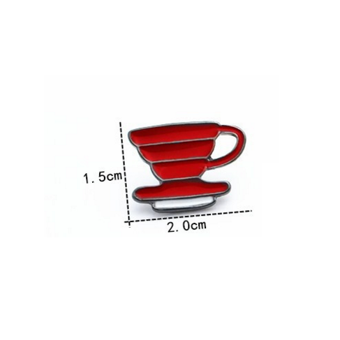 Coffee Brooch