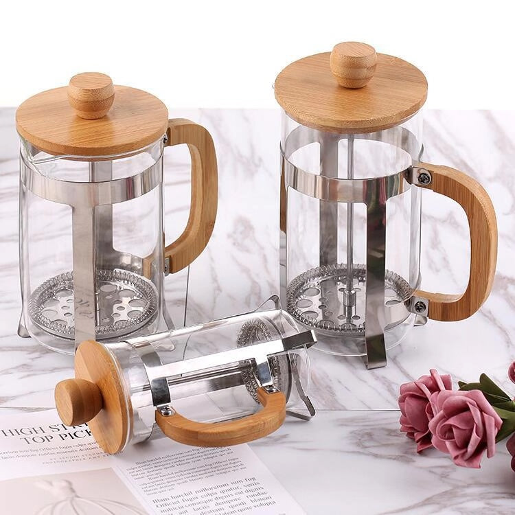 French Press 600ml with Bamboo Handle