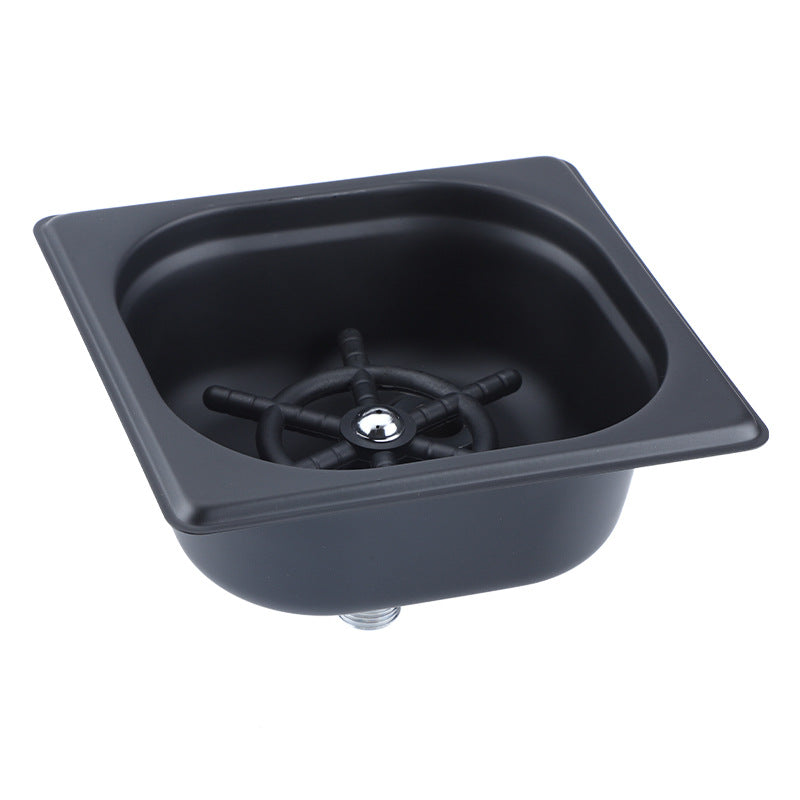 Cup Rinser Stainless Steel Black