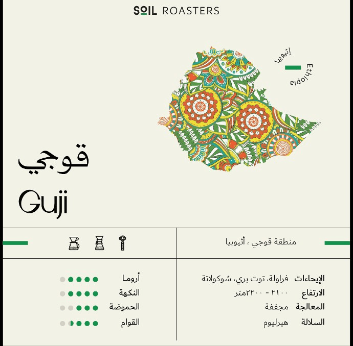 Soil Ethopia Guji - 1kg - Ecru BeansBeansEcru Beans coffee_in_qatar - qatar_coffee coffee_equipment_qatar_doha
