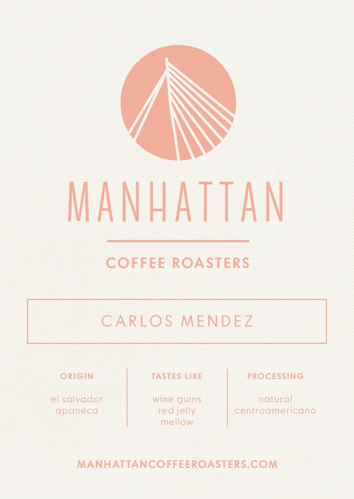 El Salvador Carlos Mendez 250g - Ecru BeansbeansEcru Beans coffee_in_qatar - qatar_coffee coffee_equipment_qatar_doha