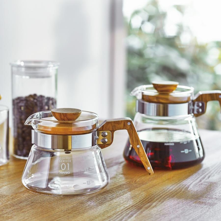 HARIO - Coffee Server Olive Wood - Ecru BeansAccessoriesVulcan coffee_in_qatar - qatar_coffee coffee_equipment_qatar_doha