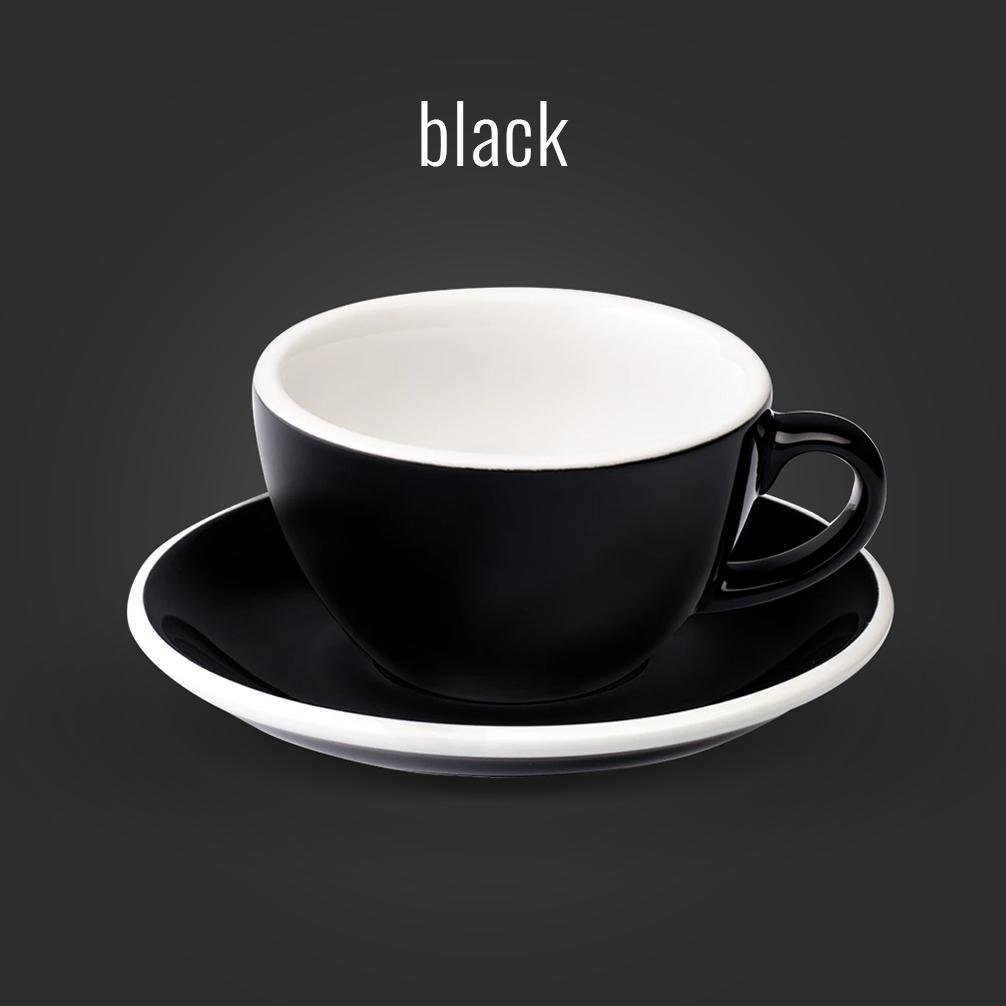 LOVERAMICS EGG CAFE LATTE CUP & SAUCER 300ML - Ecru BeanscupEcru Beans coffee_in_qatar - qatar_coffee coffee_equipment_qatar_doha