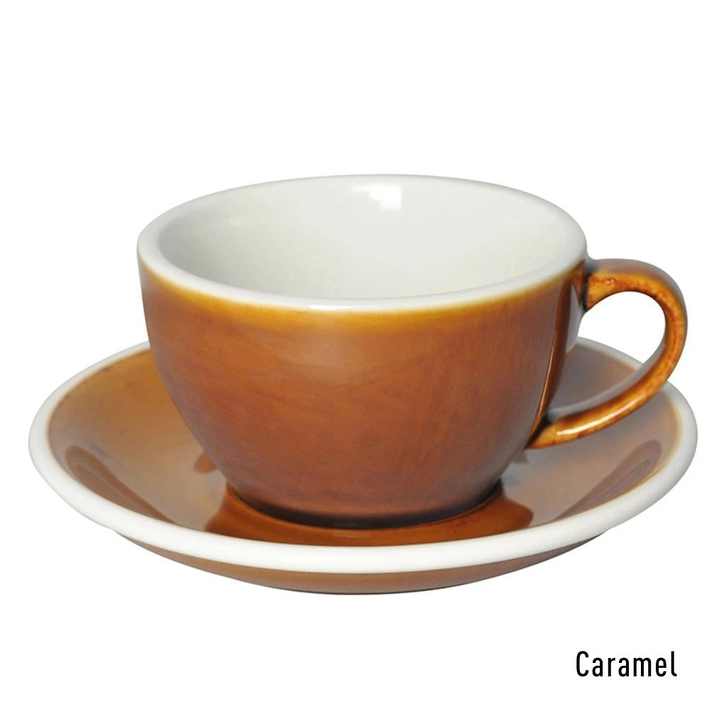 LOVERAMICS EGG LATTE CUP & SAUCER 250ML - Ecru BeanscupEcru Beans coffee_in_qatar - qatar_coffee coffee_equipment_qatar_doha