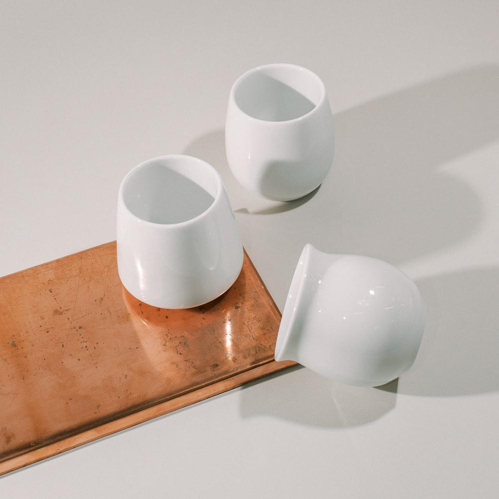 ORIGAMI Flavour Cup Set of 3 - Ecru BeanscupEcru Beans coffee_in_qatar - qatar_coffee coffee_equipment_qatar_doha