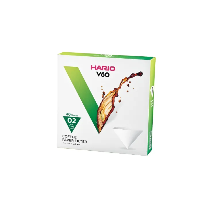 Hario White Paper Filters 02M - 40Pc