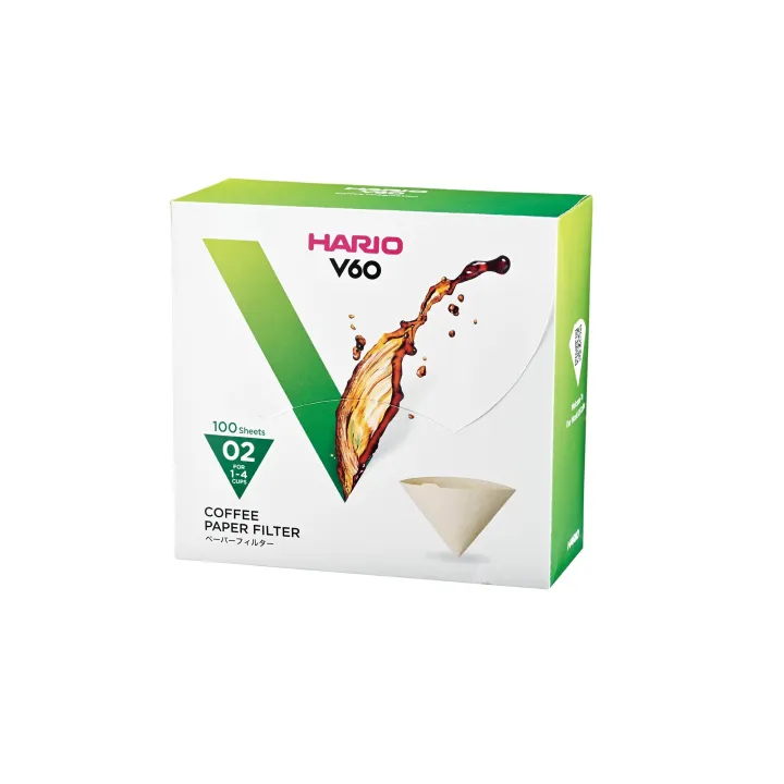 Hario Brown Paper Filters 02M - 100 Pc