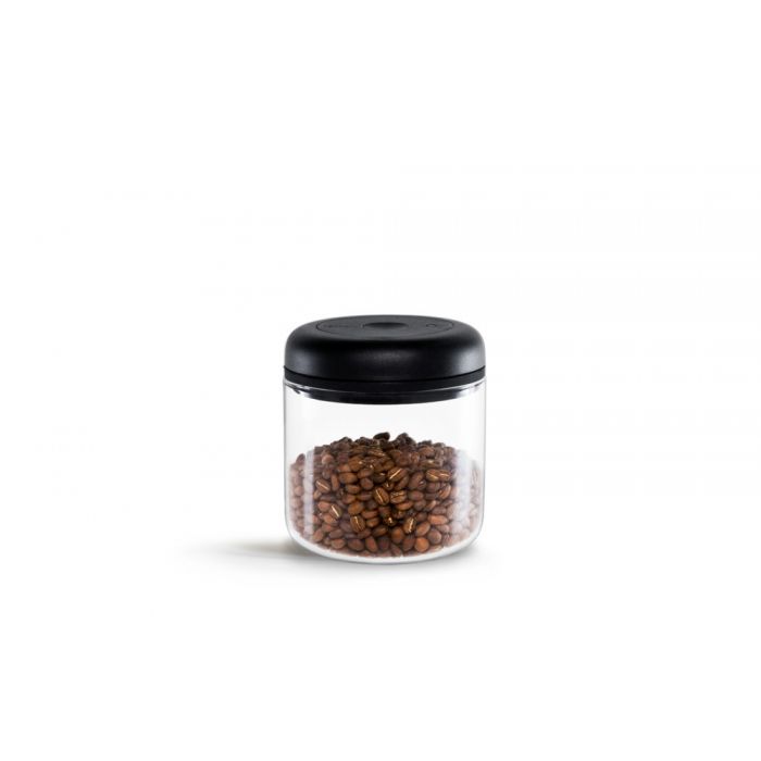 Fellow Atmos Vacuum Coffee Canister - Ecru Beanspour overEcru Beans