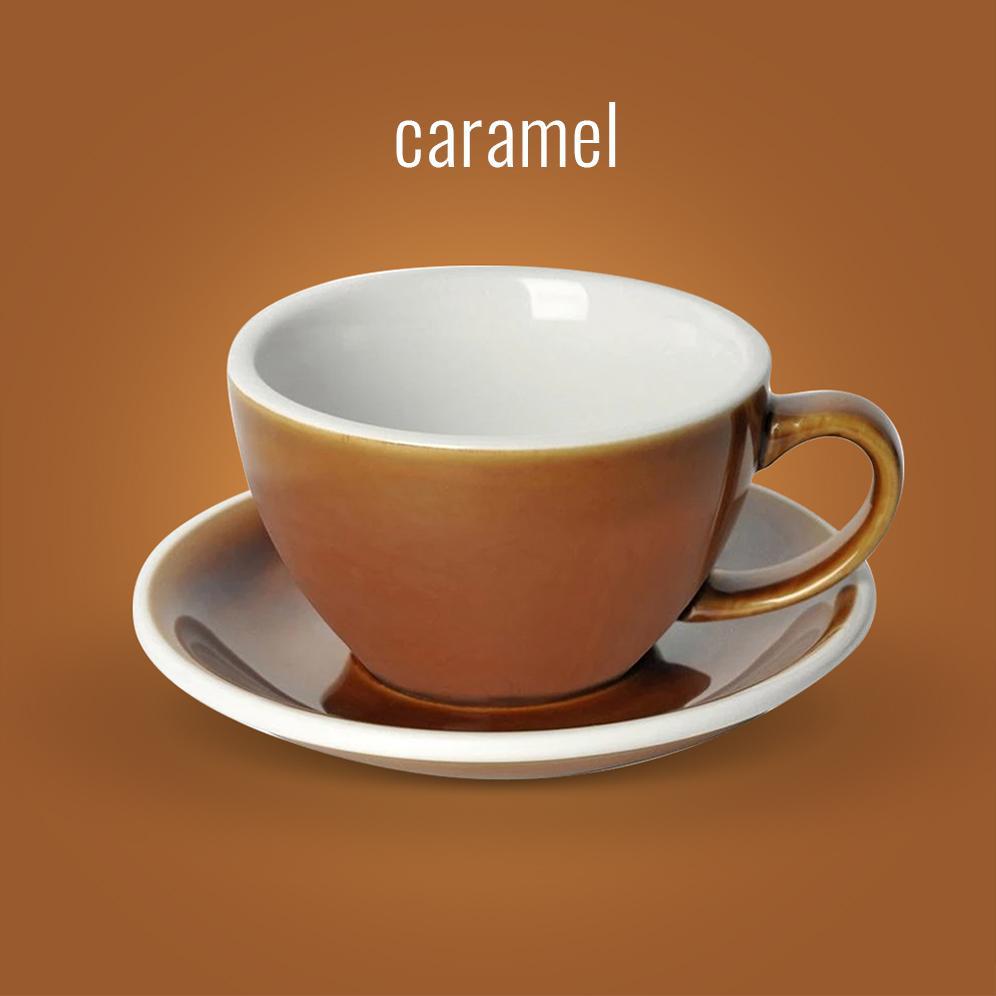 LOVERAMICS EGG CAFE LATTE CUP & SAUCER 300ML - Ecru BeanscupEcru Beans coffee_in_qatar - qatar_coffee coffee_equipment_qatar_doha