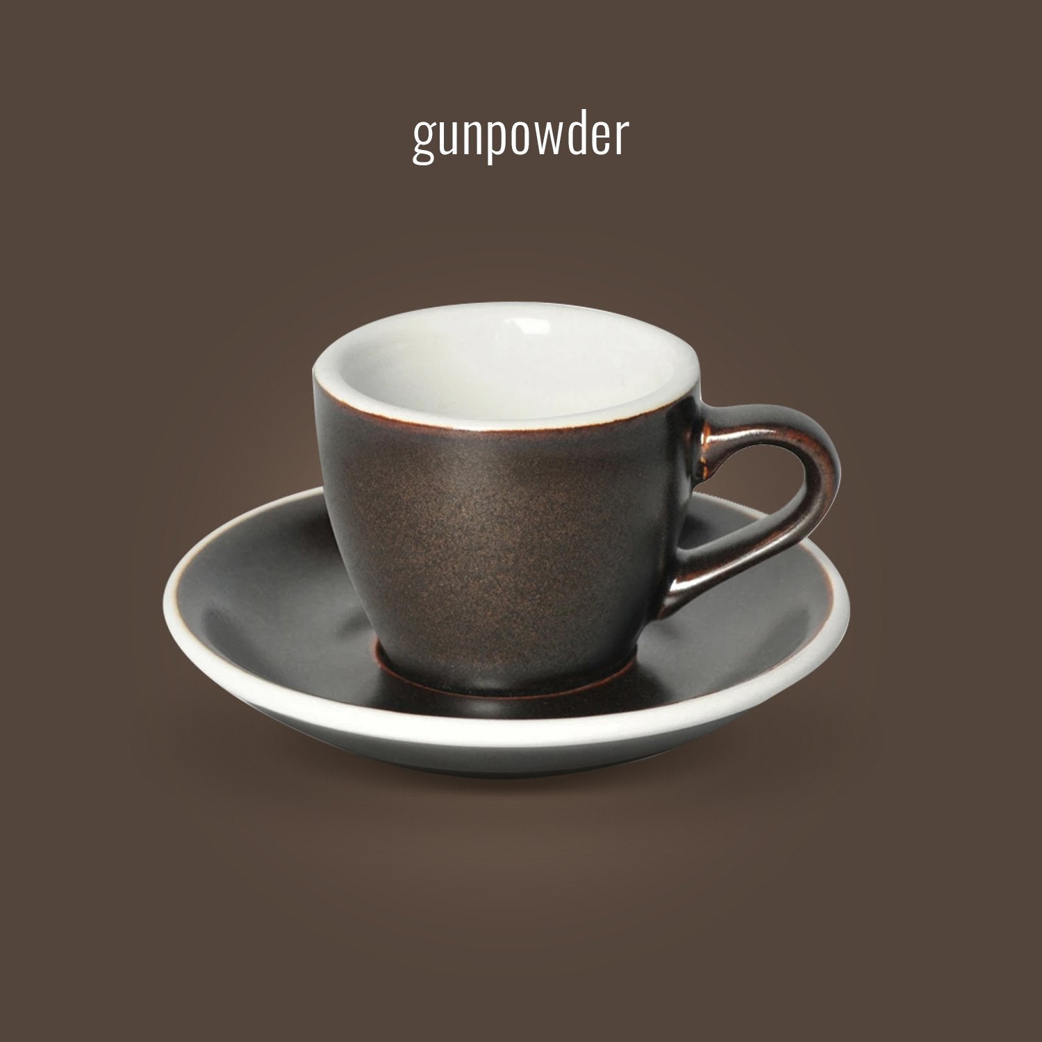 LOVERAMICS EGG ESPRESSO CUP & SAUCER 80ML - Ecru BeanscupEcru Beans coffee_in_qatar - qatar_coffee coffee_equipment_qatar_doha