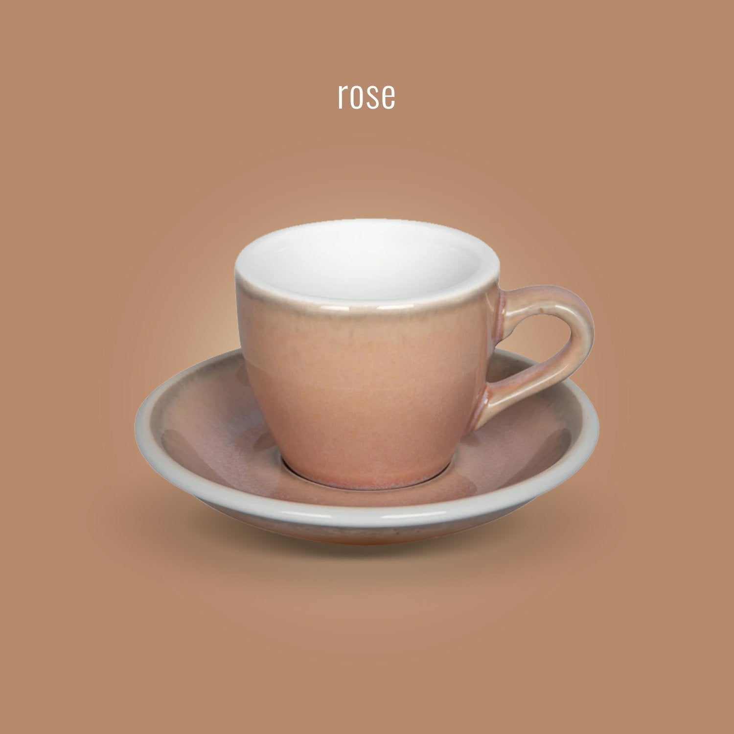 LOVERAMICS EGG ESPRESSO CUP & SAUCER 80ML - Ecru BeanscupEcru Beans coffee_in_qatar - qatar_coffee coffee_equipment_qatar_doha